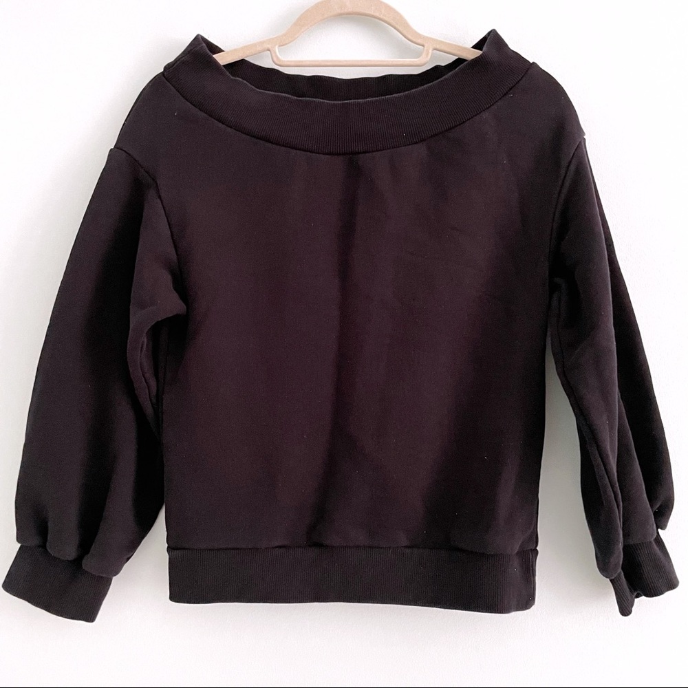 Boat Neck Black Sweatshirt or Jersey Top by H&M